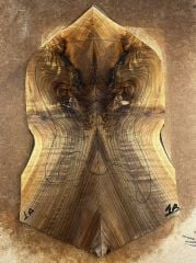 Curly Burl Walnut Drop Top Luthier Guitar Figured Wood Bookmatched Set No:1