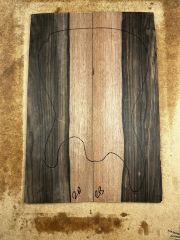 Macassar Ebony Guitar Drop Top Wood Luthier Figured Wood Bookmatched #2