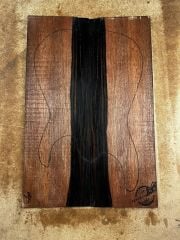 Macassar Ebony Guitar Drop Top Wood Luthier Figured Wood Bookmatched #1