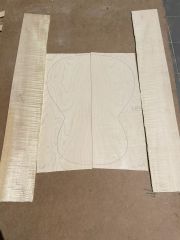 Curly maple Acoustic / Classical Guitar Back And Sides #4