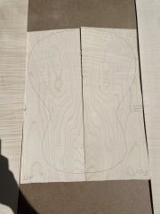 Curly Maple Acoustic / Classical Guitar Back And Sides #10