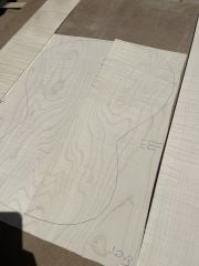 Curly Maple Acoustic / Classical Guitar Back And Sides #10