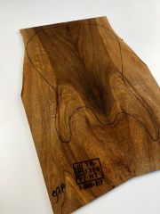 Turkish Black Walnut Drop Top Luthier Guitar Figured Wood Bookmatched Set No:97