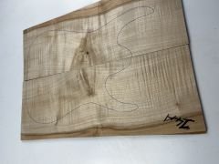 Flame Maple Drop Top Luthier Guitar Figured Wood Bookmatched Set No:14