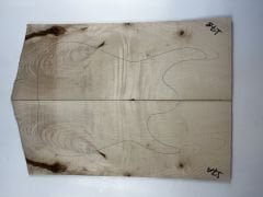 Flame Maple Drop Top Luthier Guitar Figured Wood Bookmatched Set No:17