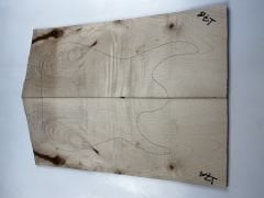 Flame Maple Drop Top Luthier Guitar Figured Wood Bookmatched Set No:17