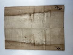 Flame Maple Drop Top Luthier Guitar Figured Wood Bookmatched Set No:25