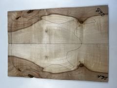 Flame Maple Drop Top Luthier Guitar Figured Wood Bookmatched Set No:26