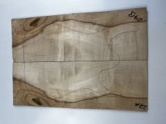 Flame Maple Drop Top Luthier Guitar Figured Wood Bookmatched Set No:27