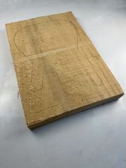 1 Piece Ayous (African White Wood ) Electric Bass Guitar Body Blank