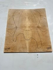 Curly Maple Drop Top Luthier Guitar Figured Wood Bookmatched Set No:37