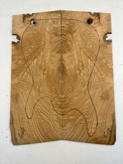 Curly Chestnut Electric Guitar Top Wood Drop Top #06