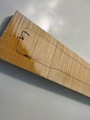 Master Grade Flame Maple Electric Bass Guitar Neck Blank #4