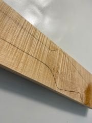 Master Grade Flame Maple Electric Bass Guitar Neck Blank #4
