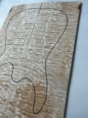 Master Grade Tamo Ash Bookmatched Guitar Drop Top Luthier Tonewood #3