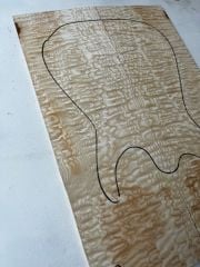 Master Grade Tamo Ash Bookmatched Guitar Drop Top Luthier Tonewood #3