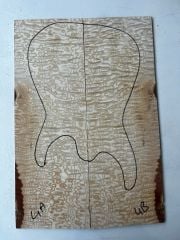 Master Grade Tamo Ash Bookmatched Guitar Drop Top Luthier Tonewood #4