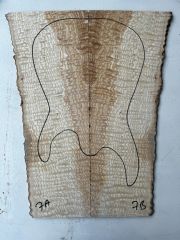 Master Grade Tamo Ash Bookmatched Guitar Drop Top Luthier Tonewood #7