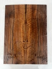 Flame Walnut Drop Top Luthier Guitar Figured Wood Bookmatched Set No:1