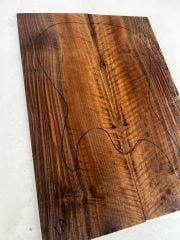 Flame Walnut Drop Top Luthier Guitar Figured Wood Bookmatched Set No:1