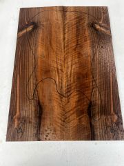 Flame Walnut Drop Top Luthier Guitar Figured Wood Bookmatched Set No:3