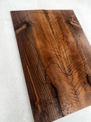 Flame Walnut Drop Top Luthier Guitar Figured Wood Bookmatched Set No:3