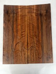 Flame Walnut Drop Top Luthier Guitar Figured Wood Bookmatched Set No:6