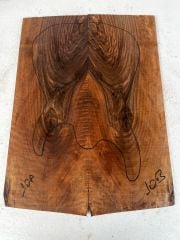 Turkish Walnut Drop Top Luthier Guitar Figured Wood Bookmatched Set No:10