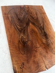 Turkish Walnut Drop Top Luthier Guitar Figured Wood Bookmatched Set No:10