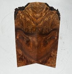 Flamed Burl Walnut Drop Top Luthier Guitar Figured Wood Bookmatched Set No:13