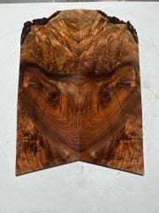 Flamed Burl Walnut Drop Top Luthier Guitar Figured Wood Bookmatched Set No:13