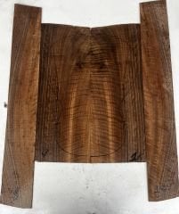 Master Grade Flame Claro Walnut Acoustic Guitar Back And Sides set #1