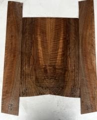 Master Grade Flame Claro Walnut Acoustic Guitar Back And Sides set #2