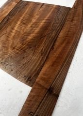 Master Grade Flame Claro Walnut Acoustic Guitar Back And Sides set #5