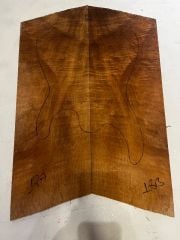 Turkish Walnut Drop Top Luthier Guitar Figured Wood Bookmatched Set No:16