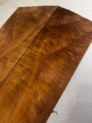 Turkish Walnut Drop Top Luthier Guitar Figured Wood Bookmatched Set No:16