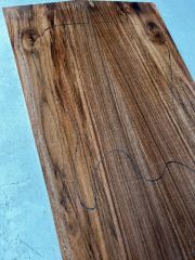 Turkish Walnut Drop Top Luthier Guitar Figured Wood Bookmatched Set No:28