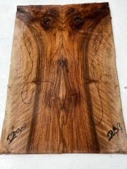 Turkish Walnut Drop Top Luthier Guitar Figured Wood Bookmatched Set No:29
