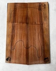 Turkish Walnut Drop Top Luthier Guitar Figured Wood Bookmatched Set No:31