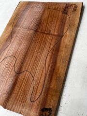 Turkish Walnut Drop Top Luthier Guitar Figured Wood Bookmatched Set No:31