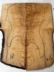 AA Grade Tamo Ash Bookmatched Guitar Drop Top Luthier Tonewood #5