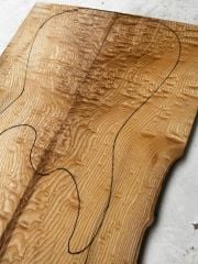 AA Grade Tamo Ash Bookmatched Guitar Drop Top Luthier Tonewood #5
