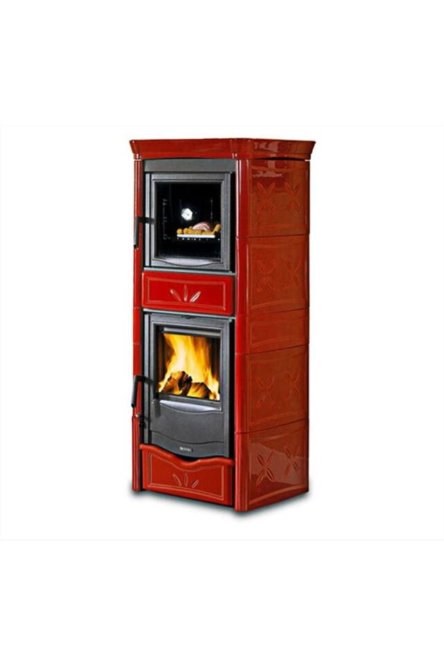 Nicoletta Forno Evo Kırmızı Kuzine Soba