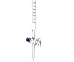 Büret Düz Şeffaf Cam Musluklu 50 ml A Sınıfı