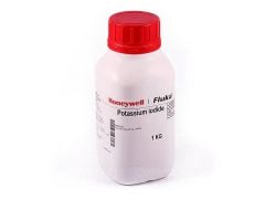 Honeywell 03124 Potasyum iyodür Potassium İodide Minimum 99.0-100 saflık. (Calc. To The Dried Substance) Analiz Grade Plastic Bottle
