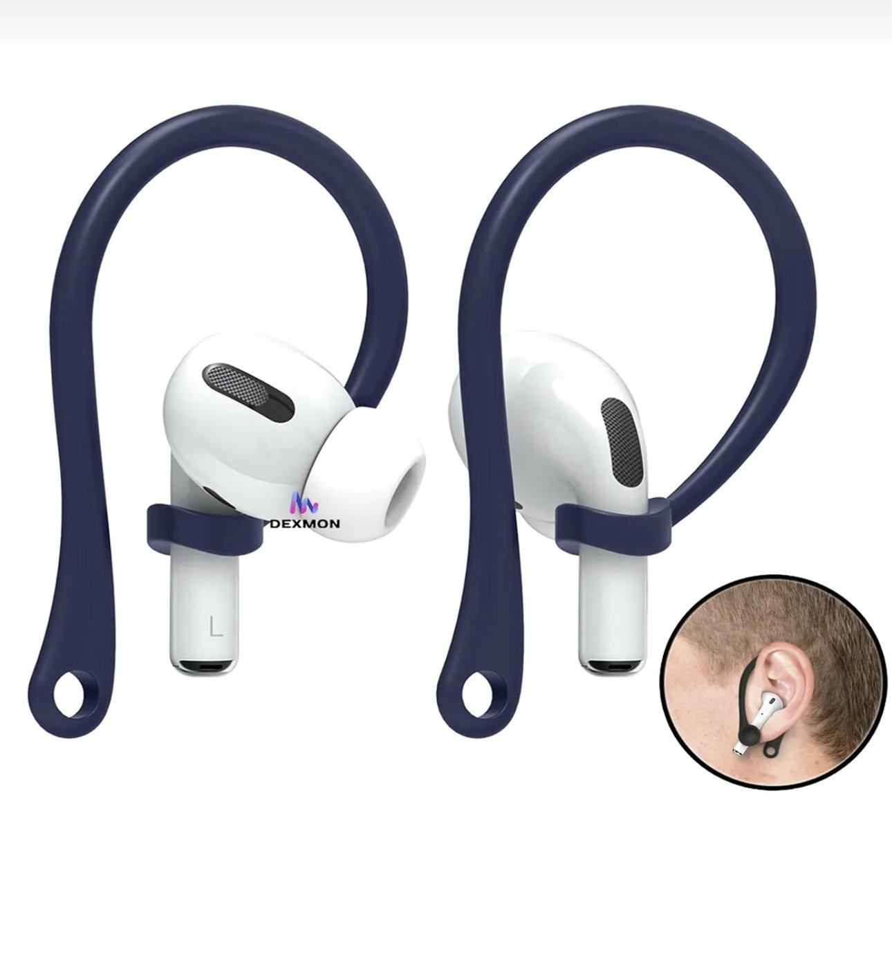 Airpods Silikon Kulaklık Tutucu Lacivert