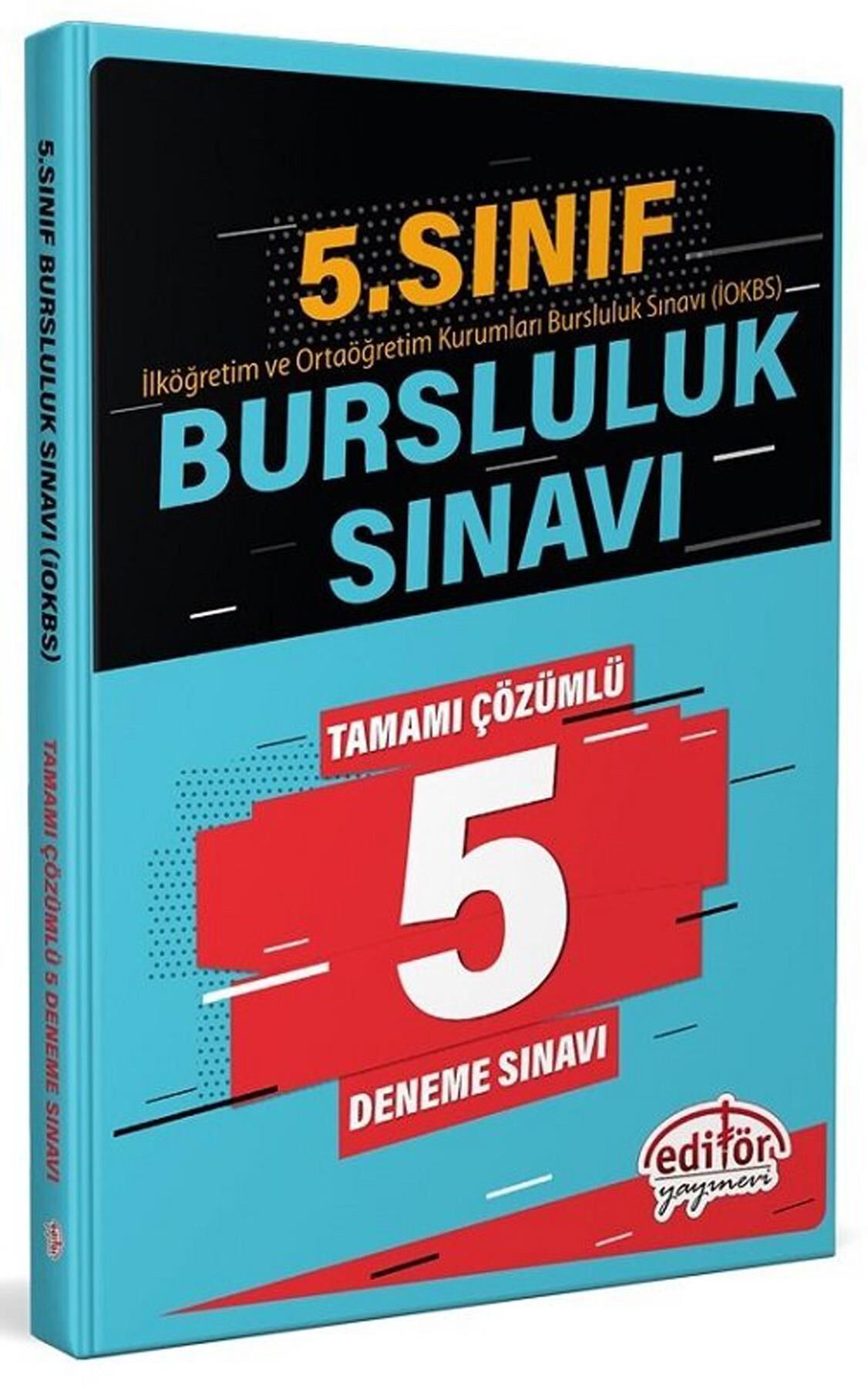 Editör 5.Sınıf Bursluluk Sınavı Çözümlü 5 Deneme Sınavı