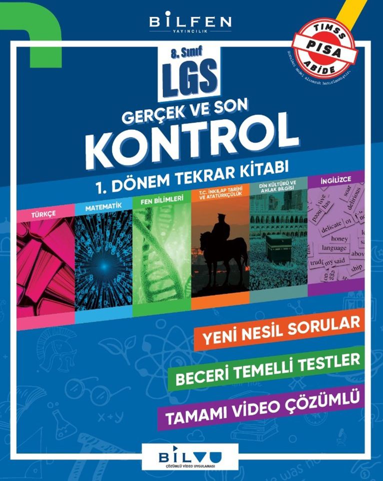 Bilfen Lgs Kontrol 8. Sınıf 1. Dönem Tekrar Kitabı