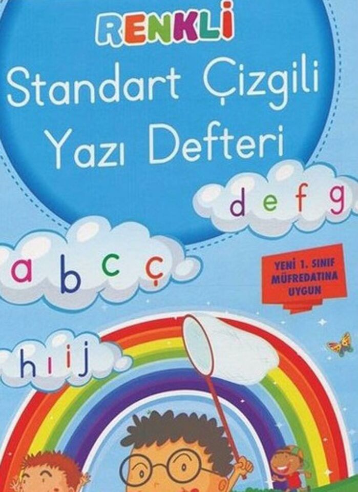 Renkli Standart Çizgili Yazı Defteri