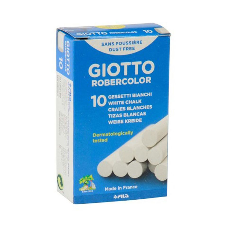 Gıotto Rober Color 10Lu Beyaz Tebeşir 538700 (1 paket)